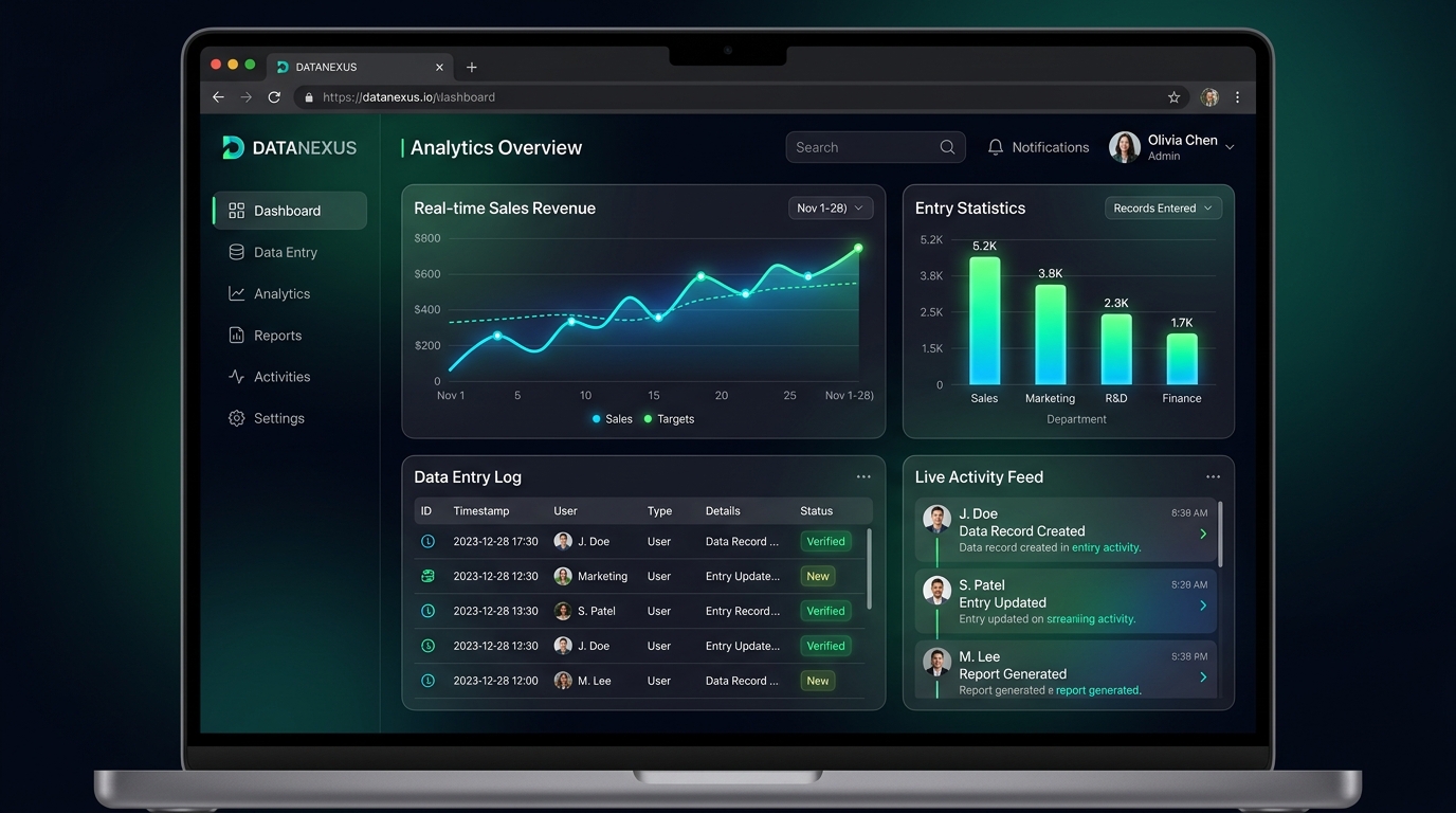 DataNexus — Operations & Data Logging Portal