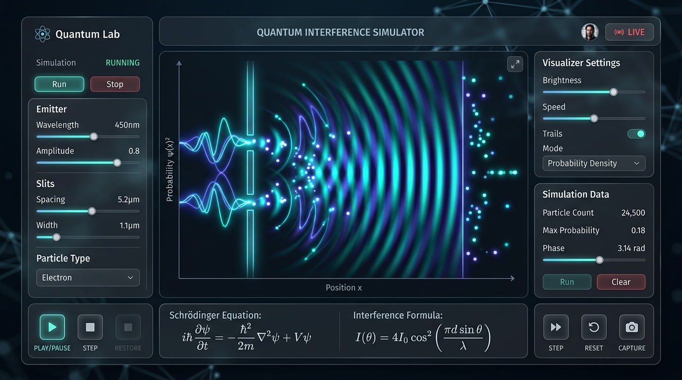 QuantumLab — Wave & Physics Simulator